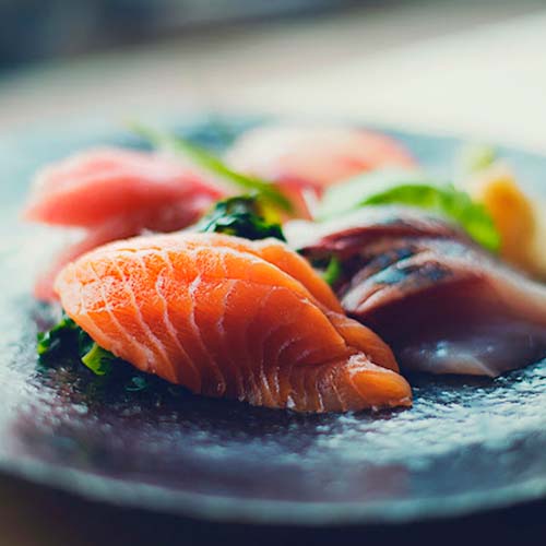Traditional Japanese Tea Set in a Sushi Restaurant